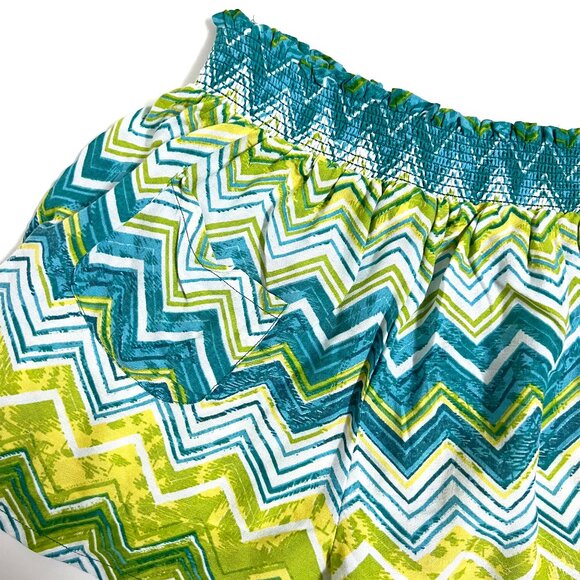 Derek Heart Green & Yellow Shorts (medium) - Picture 6 of 6